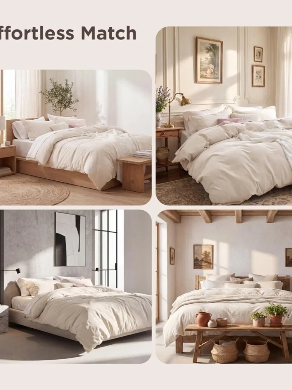Plush Cream Duvet Cover Set - Brand: